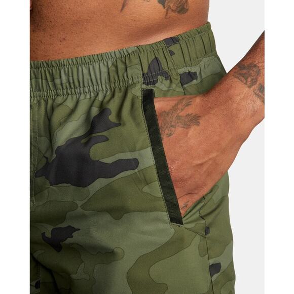 RVCA Men's Yogger IV Shorts Large Green Camouflage Athletic Unlined NWT - Picture 2 of 16